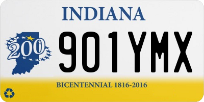 IN license plate 901YMX