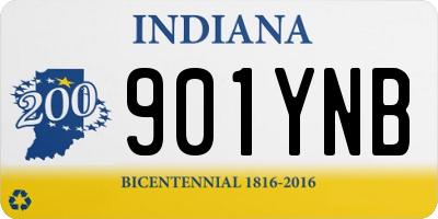 IN license plate 901YNB