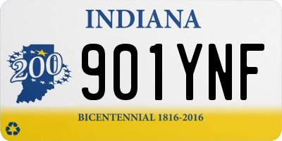 IN license plate 901YNF