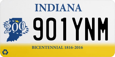 IN license plate 901YNM
