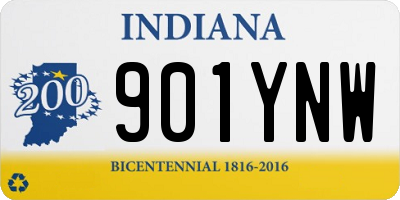 IN license plate 901YNW