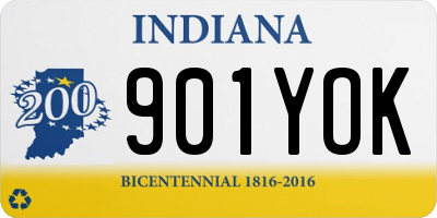 IN license plate 901YOK