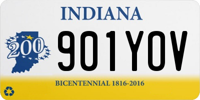 IN license plate 901YOV
