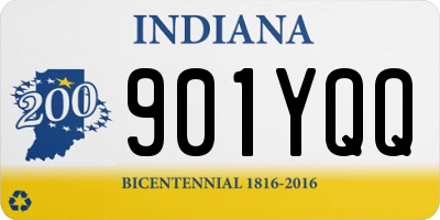 IN license plate 901YQQ