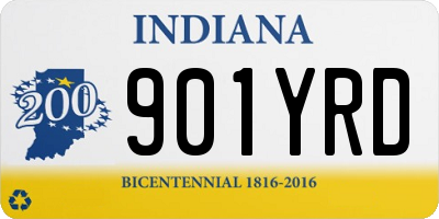 IN license plate 901YRD