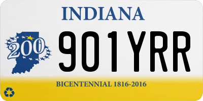 IN license plate 901YRR