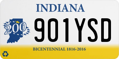 IN license plate 901YSD