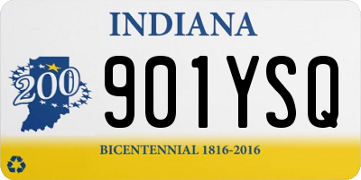 IN license plate 901YSQ