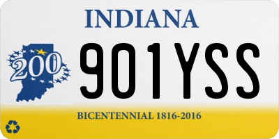 IN license plate 901YSS