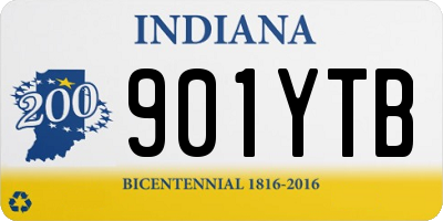 IN license plate 901YTB