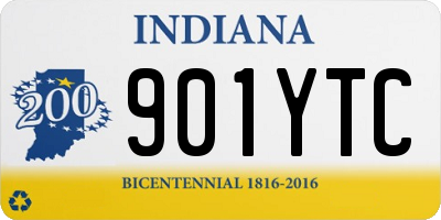 IN license plate 901YTC