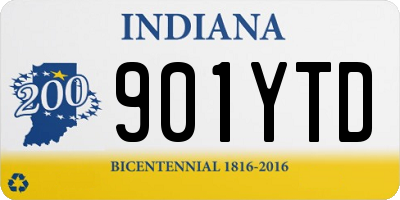 IN license plate 901YTD