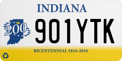 IN license plate 901YTK