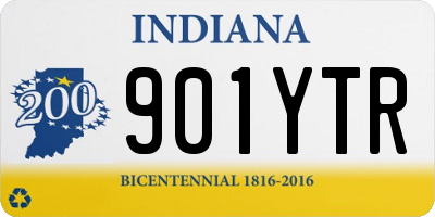 IN license plate 901YTR