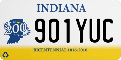 IN license plate 901YUC