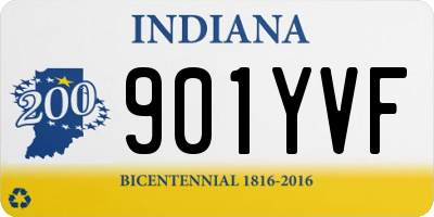 IN license plate 901YVF