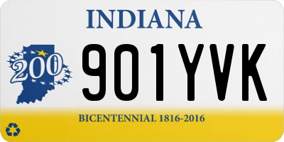 IN license plate 901YVK
