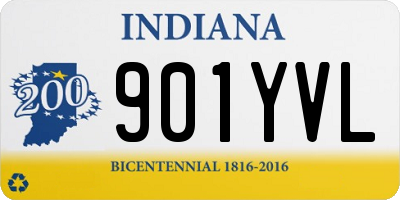 IN license plate 901YVL