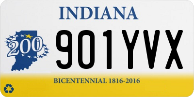 IN license plate 901YVX