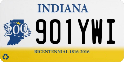 IN license plate 901YWI