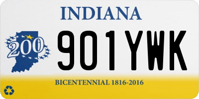 IN license plate 901YWK