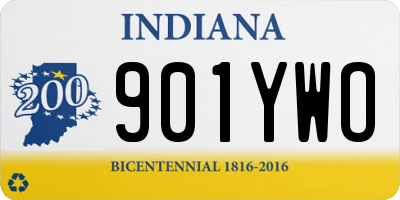 IN license plate 901YWO