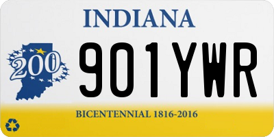 IN license plate 901YWR