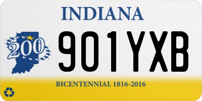 IN license plate 901YXB