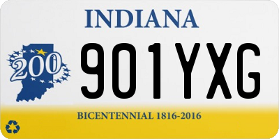 IN license plate 901YXG