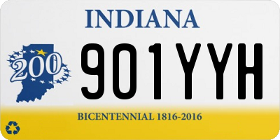 IN license plate 901YYH