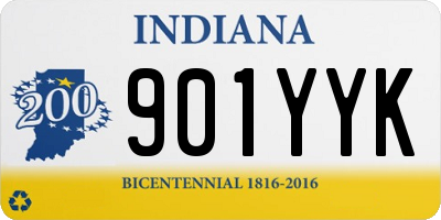 IN license plate 901YYK