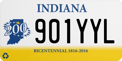 IN license plate 901YYL