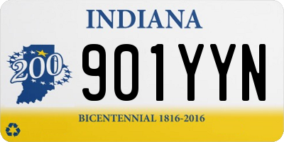 IN license plate 901YYN