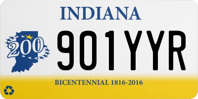 IN license plate 901YYR