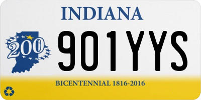 IN license plate 901YYS