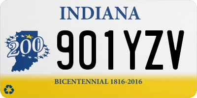 IN license plate 901YZV