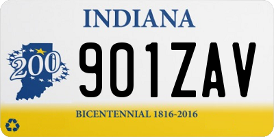 IN license plate 901ZAV