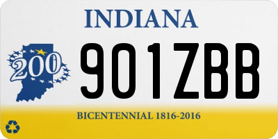 IN license plate 901ZBB