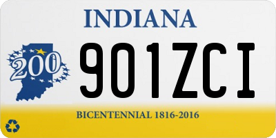 IN license plate 901ZCI