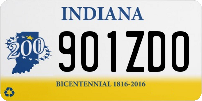IN license plate 901ZDO
