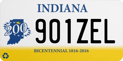 IN license plate 901ZEL