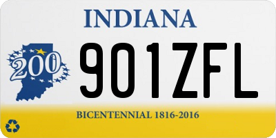 IN license plate 901ZFL