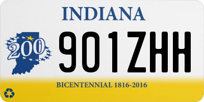 IN license plate 901ZHH