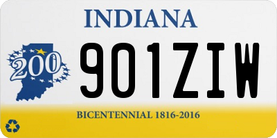 IN license plate 901ZIW