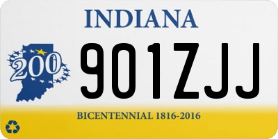 IN license plate 901ZJJ