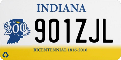 IN license plate 901ZJL