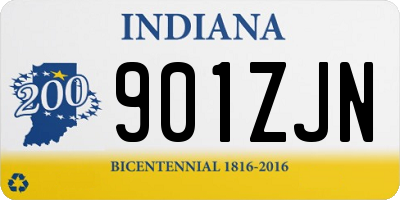 IN license plate 901ZJN