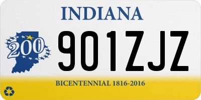 IN license plate 901ZJZ