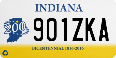 IN license plate 901ZKA