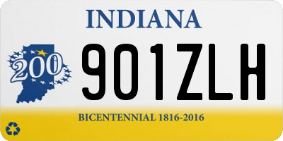 IN license plate 901ZLH